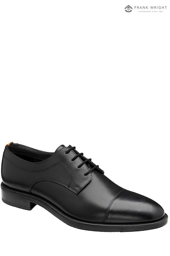 Frank Wright Black Men's Leather Derby Shoes (K17752) | £55