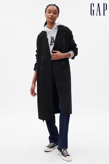 Gap Black Wool Wrap Coat (K17873) | £125