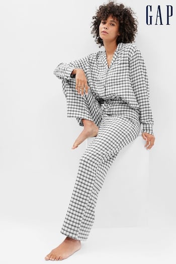 Gap Black & White Flannel Print Pyjama Bottoms (K18633) | £35