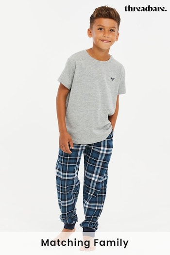 Threadboys Grey Cotton Pyjama Set (K18747) | £20