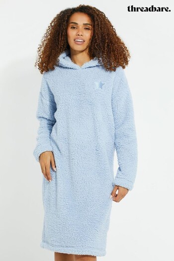 Threadbare Blue Cosy Oversized Blanket Hoodie (K19144) | £36