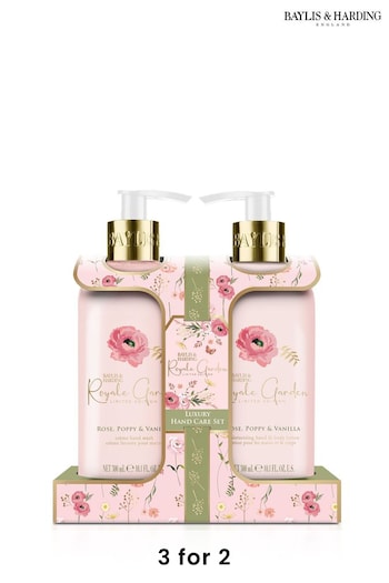 Baylis & Harding Royale Garden Rose, Poppy  Vanilla Luxury Hand Care Gift Set (K19543) | £9