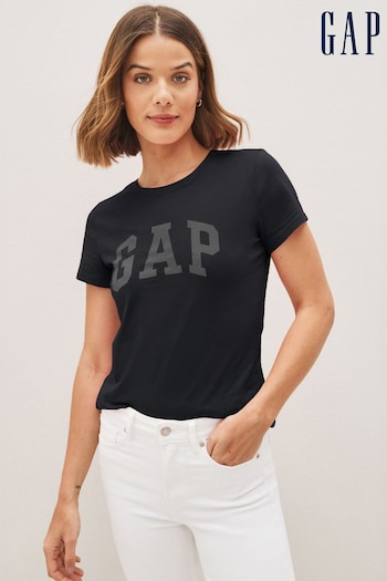 Gap Black Classic Logo Short Sleeve Crew Neck T-Shirt (K19626) | £16