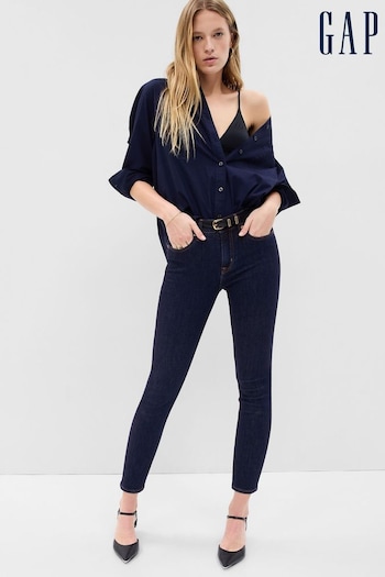 Gap Indigo Blue Mid Rise True Skinny Fit Jeans (K19736) | £50