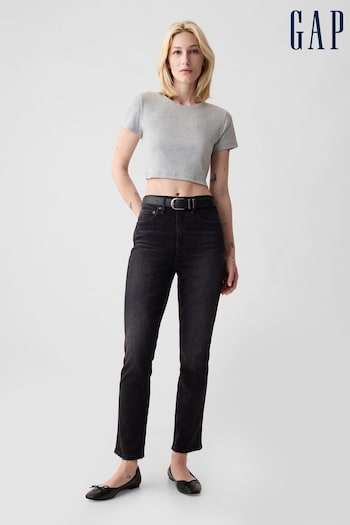 Gap Black High Waisted Vintage Slim Fit Washwell Jeans (K19738) | £65