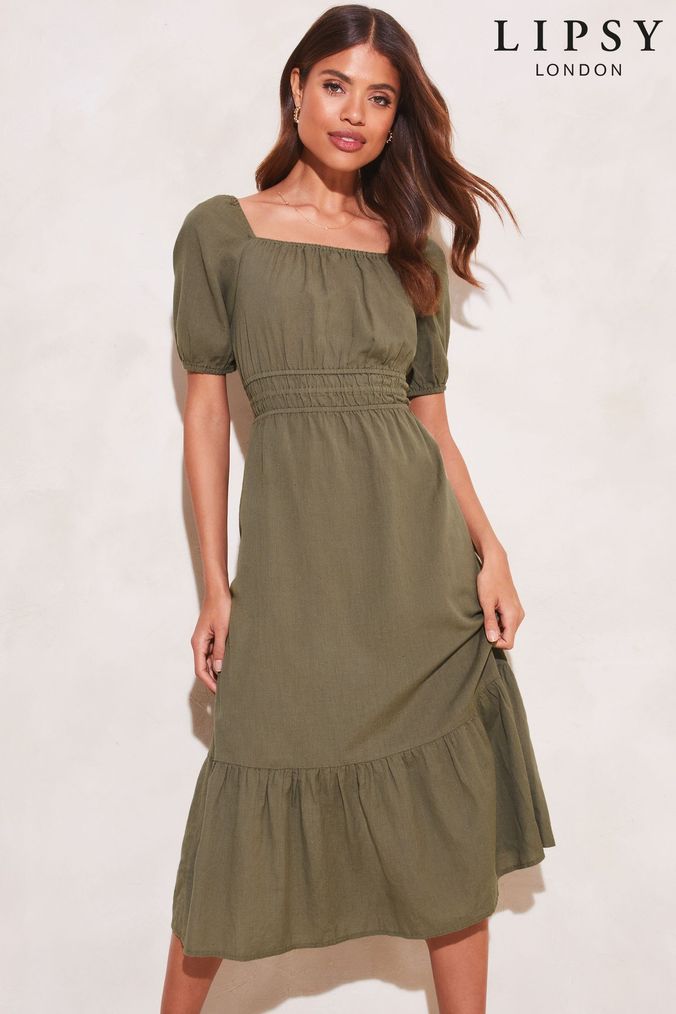 Lipsy on sale khaki dress