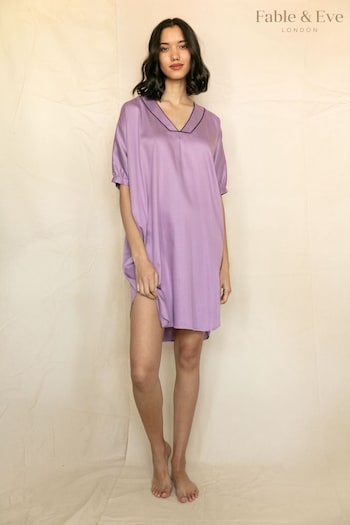 Fable and Eve Purple Wimbledon Nightshirt (K20380) | £50