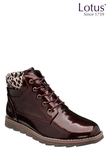 Lotus Footwear Brown Lace-Up Ankle Boots (K20508) | £60