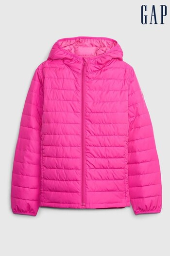 Gap Pink Water Resistant Recycled Lightweight Puffer Jacket (K21145) | £35