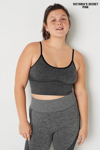 Victoria's Secret PINK Pure Black Seamless Lightly Lined Bra (K21161) | £26