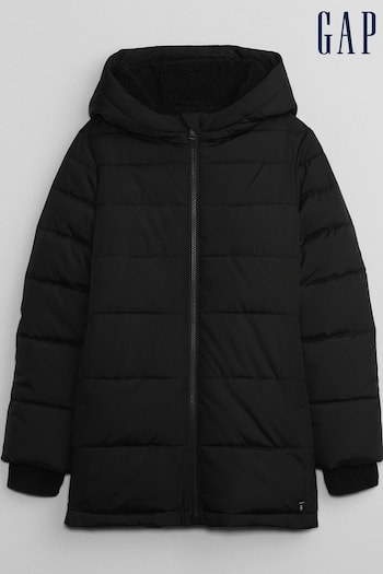 Gap Black ColdControl Max Long Puffer Jacket (K21179) | £55