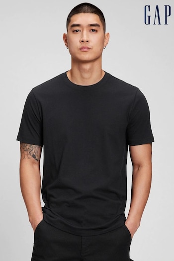 Gap Black Everday Soft Short Sleeve Crew Neck T-Shirt (K21208) | £10