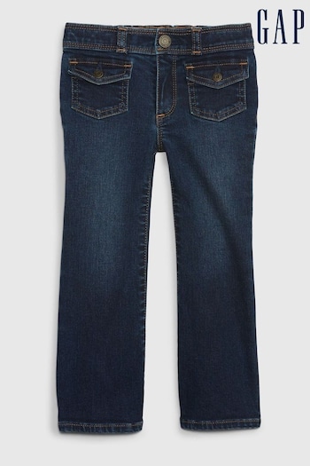 Gap Dark Blue 70s Flare Washwell Jeans Industrial (6mths-5yrs) (K21264) | £20