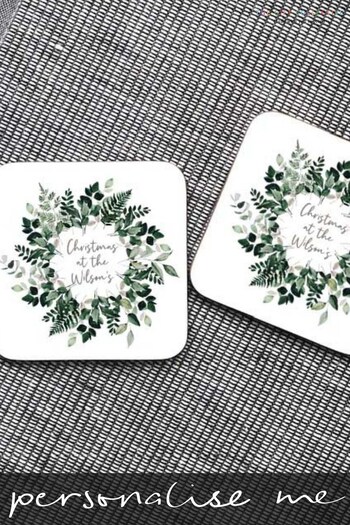 Personalised Coaster Set by The Gift Collective (K21303) | £10