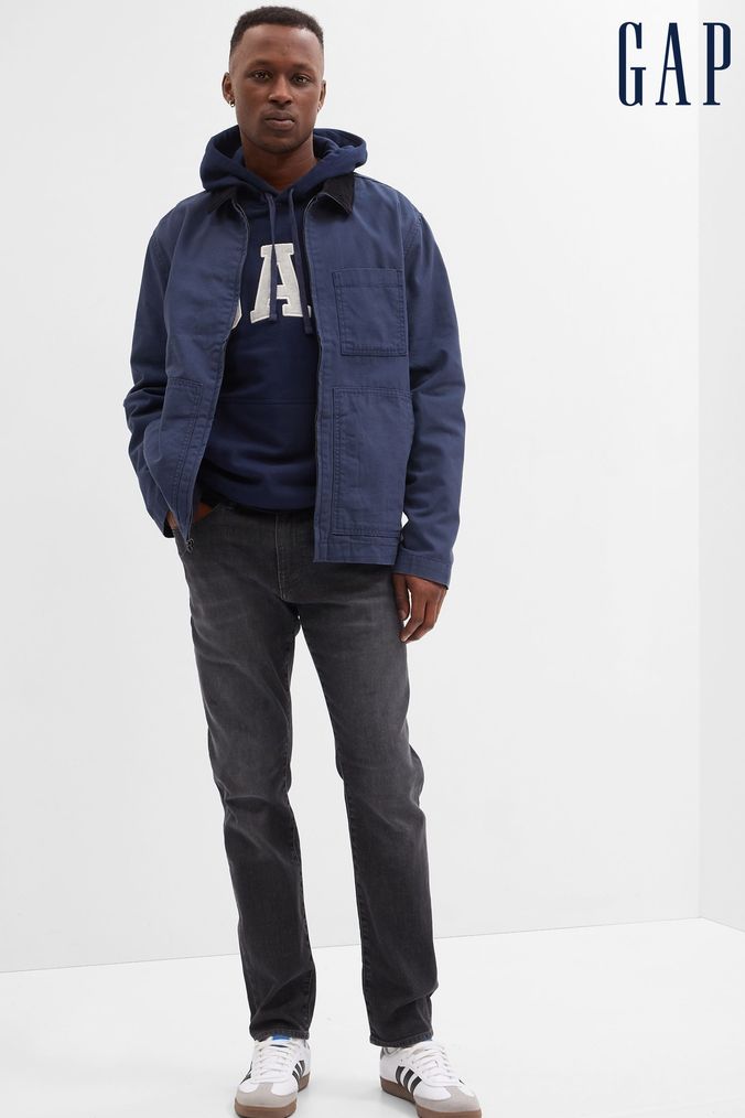 Mens navy 2025 utility jacket