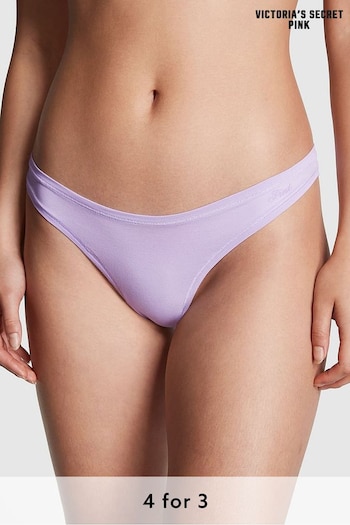 Victoria's Secret PINK Pastel Lilac Purple Thong Knickers (K21432) | £9
