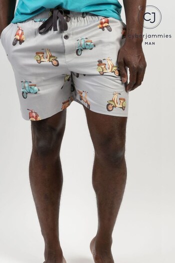 Cyberjammies Grey Scooter Luca Print Shorts (K21500) | £20