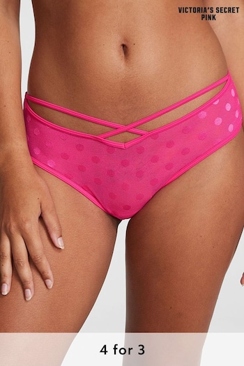 Victoria's Secret PINK Enchanted Pink Dot Mesh Cheeky Knickers (K21641) | £9