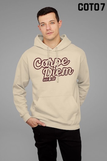 Coto7 Desert Sand Carpe Diem Seize The Day Adult Hooded Sweatshirt (K21659) | £35