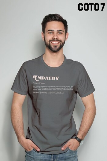 Coto7 Charcoal Empathy Definition Men's T-Shirt (K21665) | £21