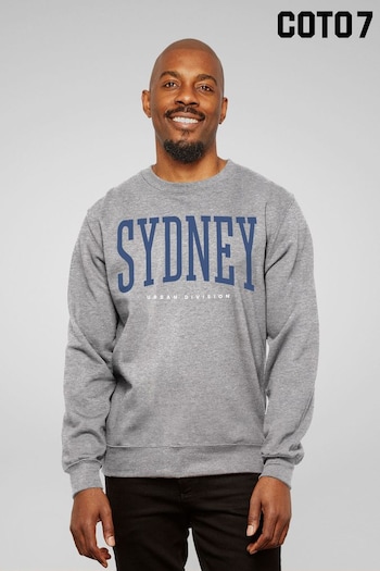 Coto7 Heather Grey Sydney Urban Division Men's Sweatshirt (K21740) | £35