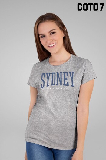 Coto7 Grey Marl Sydney Urban Division Women's T-Shirt (K21743) | £21
