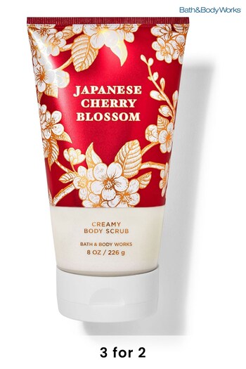 All Womens Sportswear Japanese Cherry Blossom Creamy Body Scrub 8 oz / 226 g (K21861) | £18