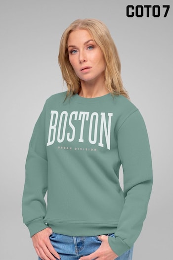 Coto7 Dusty Green Boston Urban Division Women's Sweatshirt (K21905) | £35