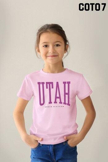 Coto7 Medium Pink Utah Urban Division Kids T-Shirt (K21909) | £18