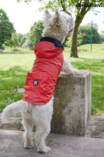 Threadbare Red Lightweight Rain Dog Jacket (K22142) | £24