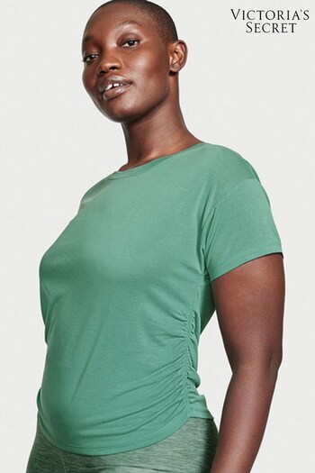 Victoria's Secret Gem Green Ruched Modal T-Shirt (K22277) | £29