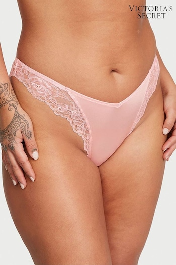 Victoria's Secret Pretty Blossom Pink Lace Thong Knickers (K22430) | £14