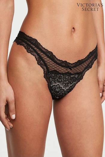 Victoria's Secret Black Brazilian Lace Knickers (K22438) | £18