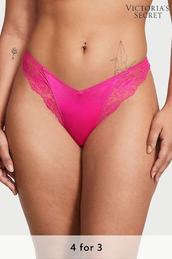 Victoria's Secret Forever Pink Lace Thong Knickers (K22444) | £18