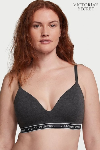 Victoria's Secret Charcoal Heather Grey Non Wired Lightly Lined Bra (K22591) | £35