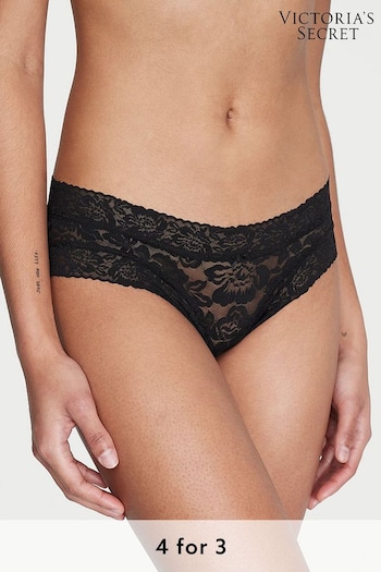 Victoria's Secret Black Roses Cheeky Lace Knickers (K22605) | £9