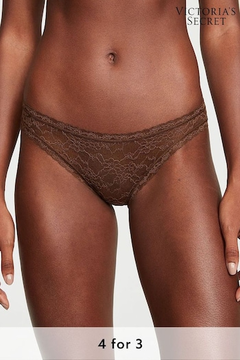 Victoria's Secret Ganache Brown Bikini Lace Knickers (K22607) | £9