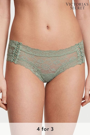 Victoria's Secret Seasalt Green Double Side Lace Up Lacie Cheeky Knickers (K22622) | £9