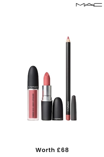 MAC Powdered Snow Powder Kiss Lip Kit (Worth £68) (K22805) | £45