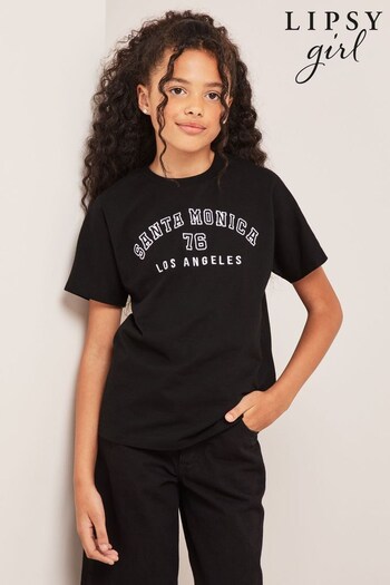 Lipsy Black Slogan T-Shirt (K22852) | £13 - £21