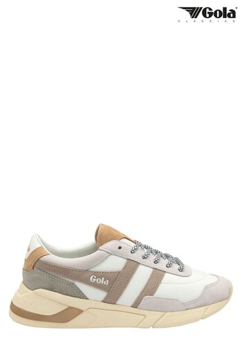 Gola White Ladies' Eclipse Pure Lace-Up Trainers (K23010) | £100