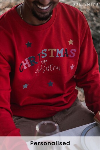 Personalised Colourful Christmas Twinning Adults Jumper by Solesmith (K23381) | £35