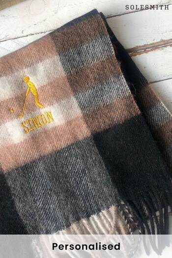 Personalised Embroidered Golf Scarf by Solesmith (K23426) | £35