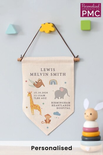 Personalised Zoo Animal Hanging Banner by PMC (K23702) | £15