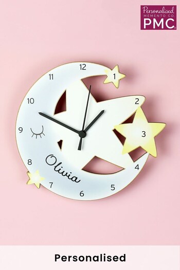 Personalised Childrens Wooden Clock  by PMC (K23715) | £25