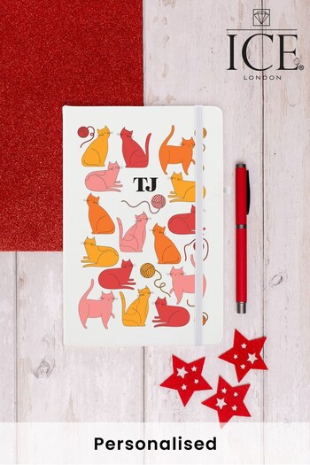 Personalised Cats Notebook and Pen Set by Ice London (K24393) | £12