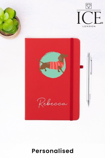 Personalised Dachshund Notebook and Pen Set by Ice London (K24396) | £12