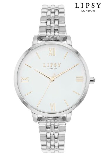 Lipsy White Metal Bracelet Watch (K24424) | £40