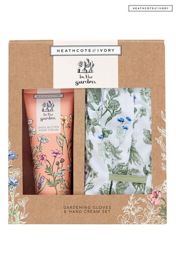 Heathcote & Ivory In The Garden Gardening Gloves and Hand Cream Set (K24670) | £15