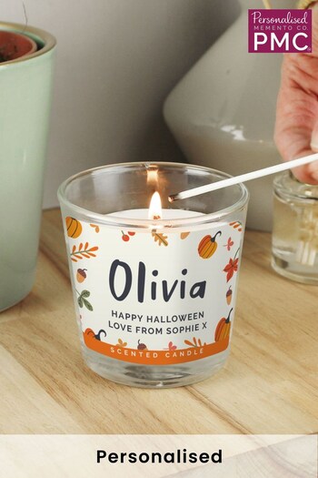 Personalised Autumnal Candle Jar by PMC (K24837) | £10
